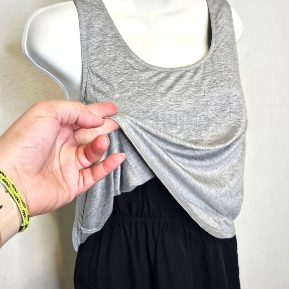 Splendid Gray and Black Layered Dress - Picture 4 of 8